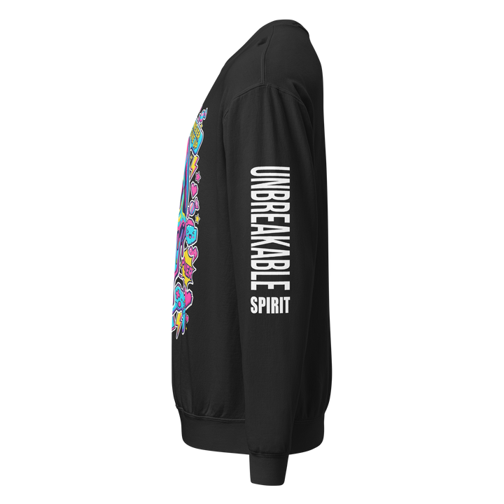 UNBREAKABLE SPIRIT 04 POP HEART SKULL Sweatshirt