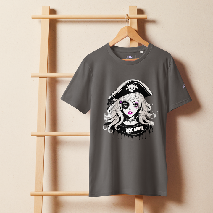 RISE ABOVE 04 Unisex organic mid-light t-shirt 3