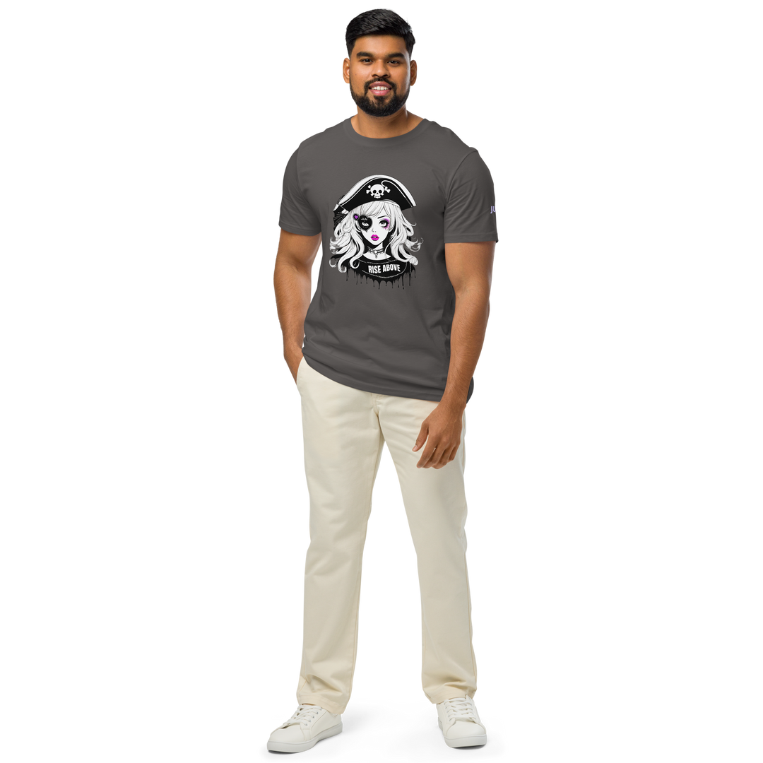 RISE ABOVE 04 Unisex organic mid-light t-shirt 3