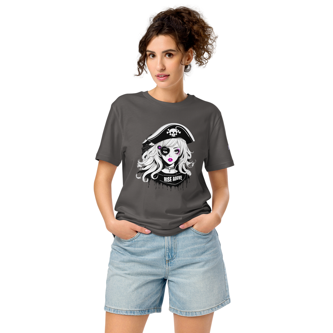 RISE ABOVE 04 Unisex organic mid-light t-shirt 3
