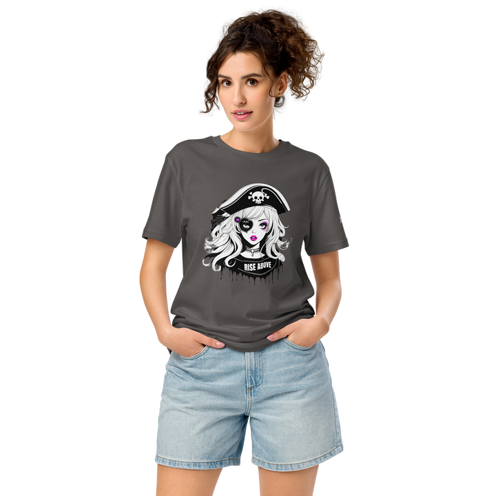 RISE ABOVE 04 Unisex organic mid-light t-shirt 3