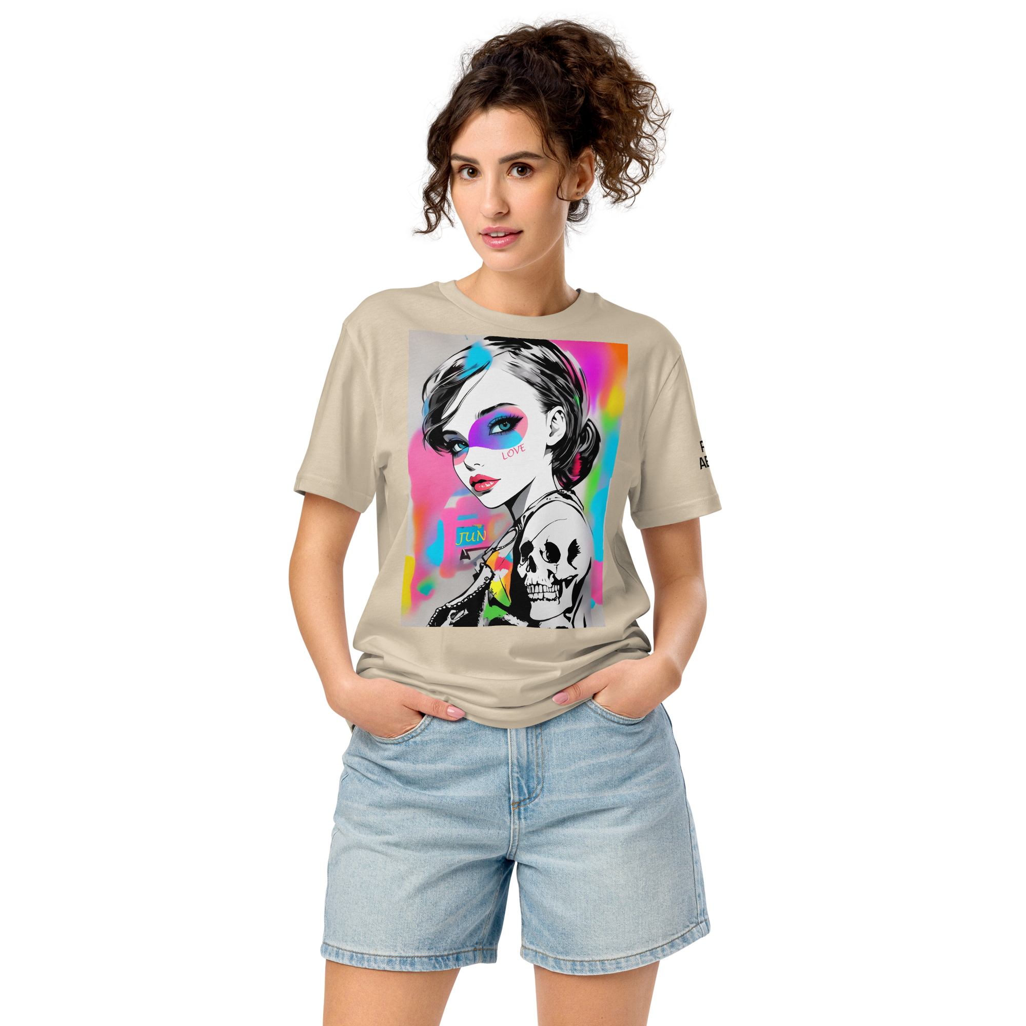LOVE & BONES 01 Unisex organic mid-light t-shirt 1