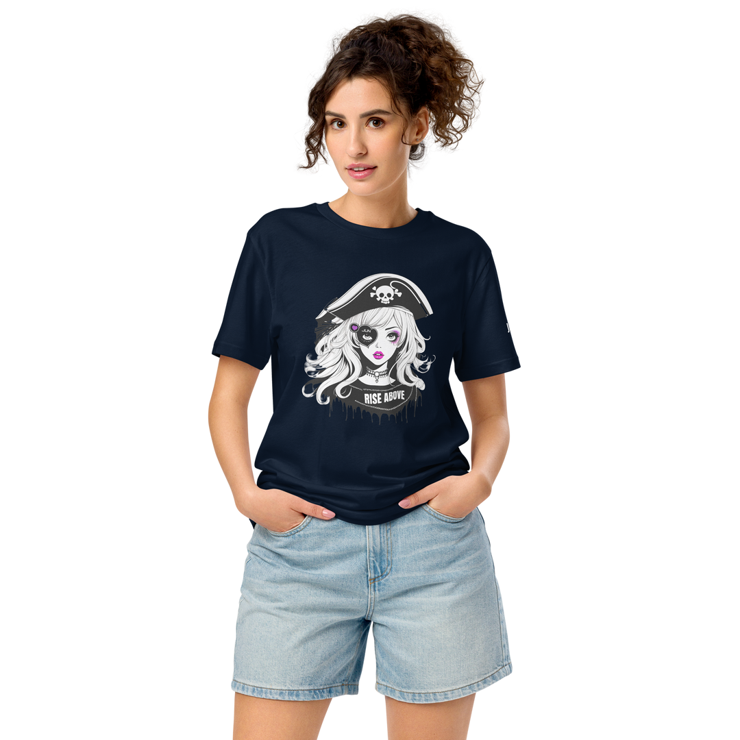 RISE ABOVE 04 Unisex organic mid-light t-shirt 1