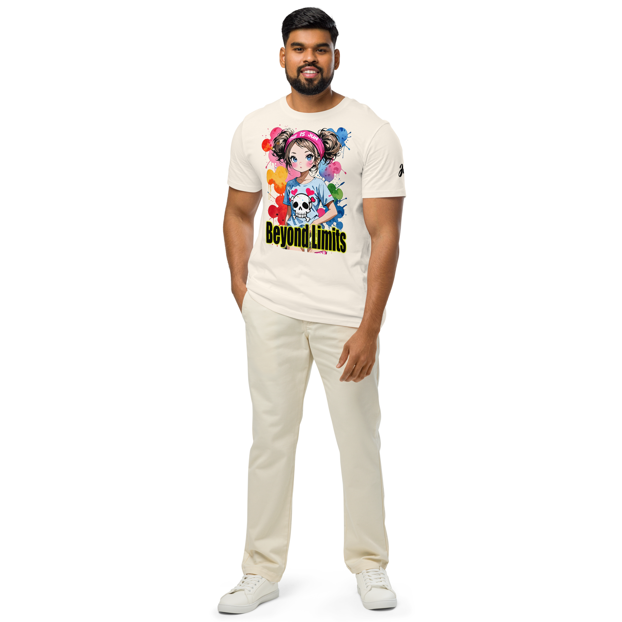 Beyond Limits 01 Unisex organic mid-light t-shirt 1