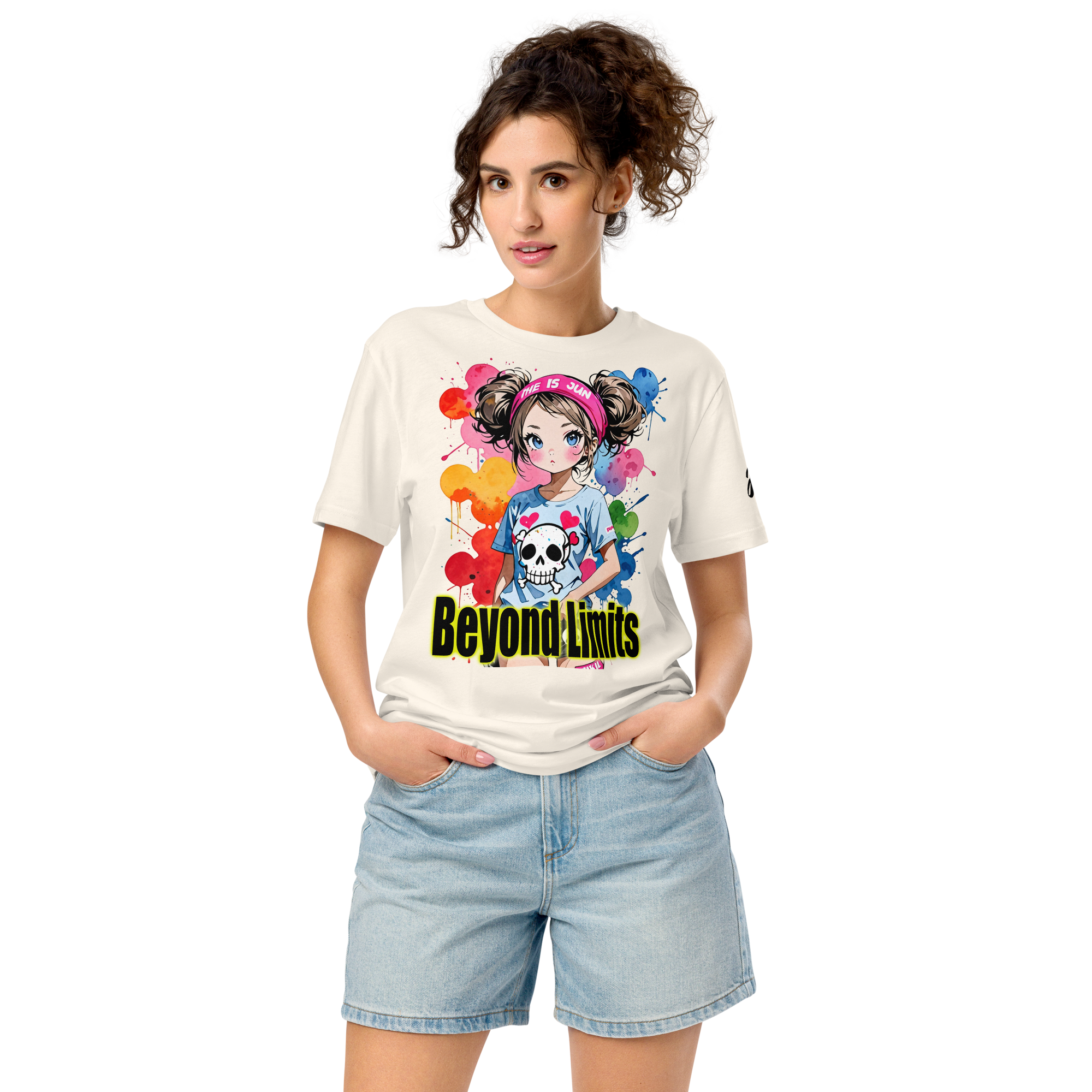 Beyond Limits 01 Unisex organic mid-light t-shirt 1