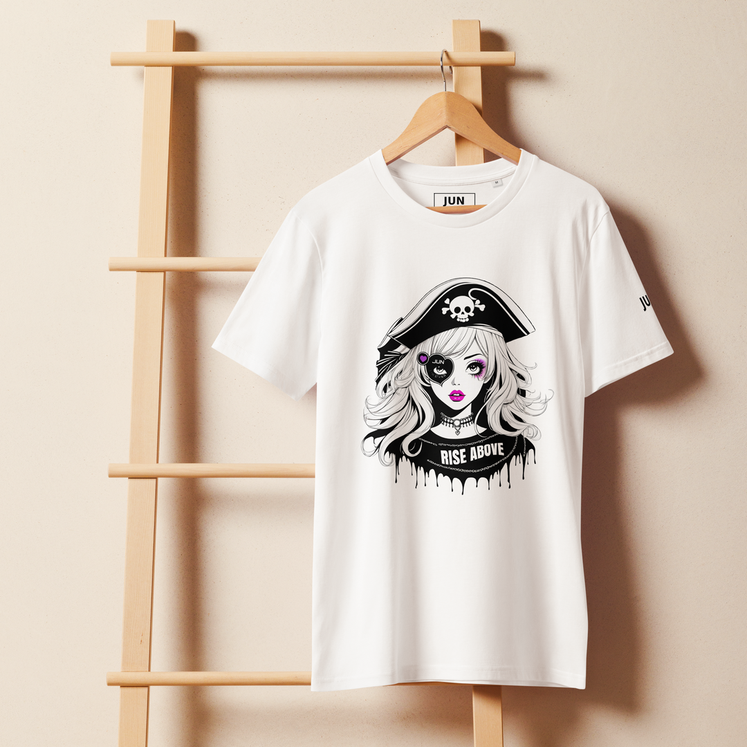 RISE ABOVE 04 Unisex organic mid-light t-shirt 4