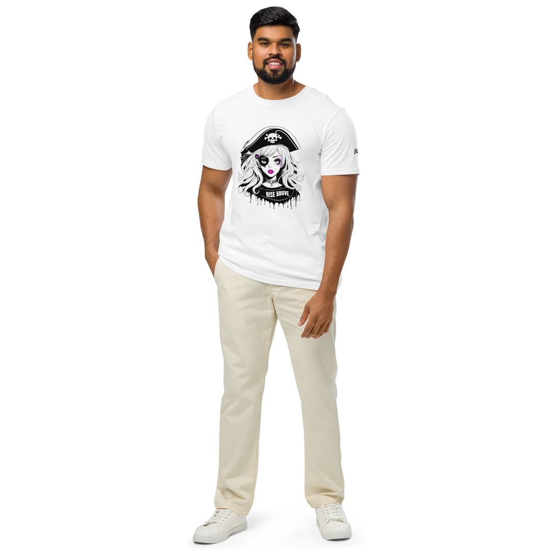 RISE ABOVE 04 Unisex organic mid-light t-shirt 4