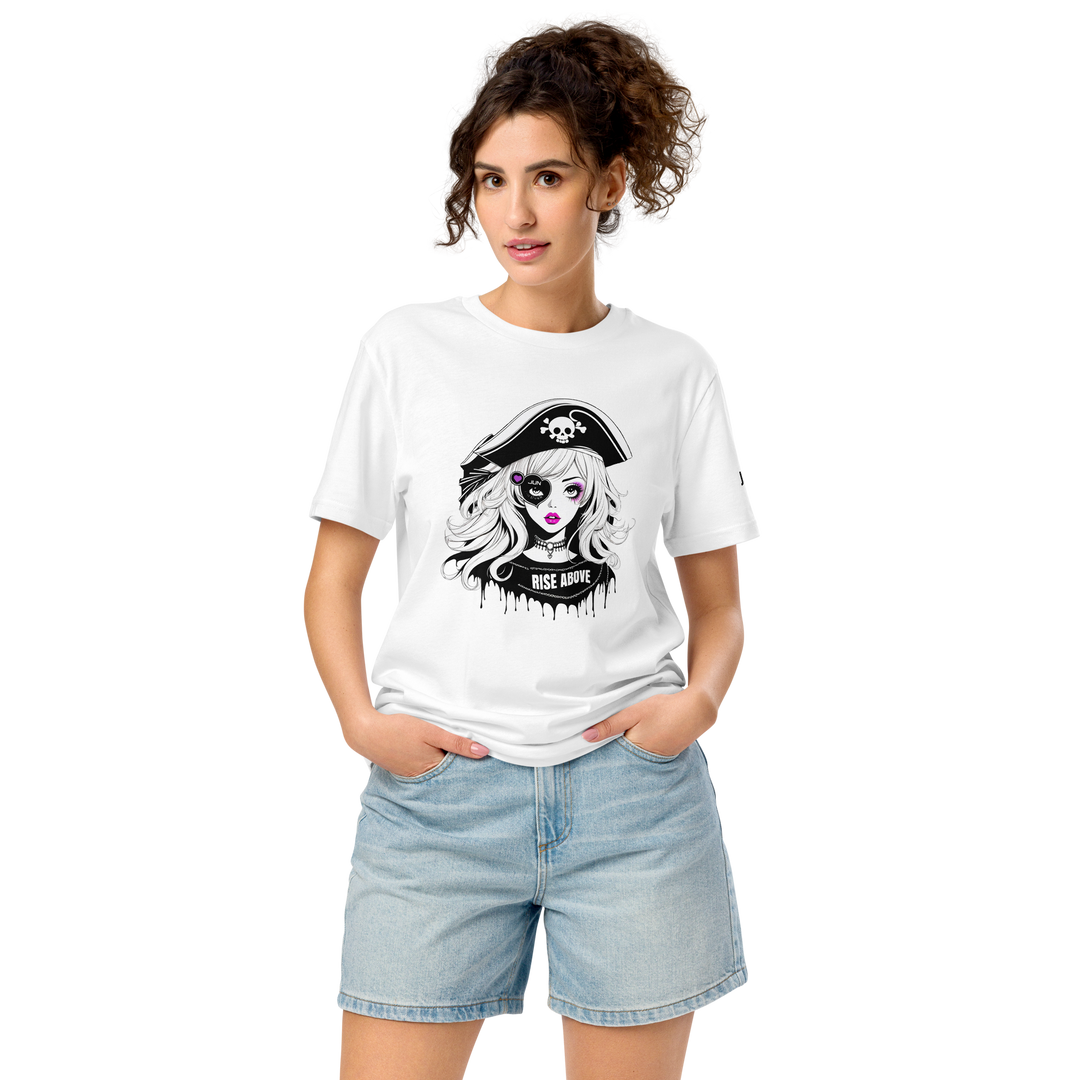 RISE ABOVE 04 Unisex organic mid-light t-shirt 4