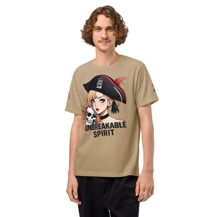 RISE ABOVE 05 – ユニセックス オーバーサイズ 製品染めTシャツ
