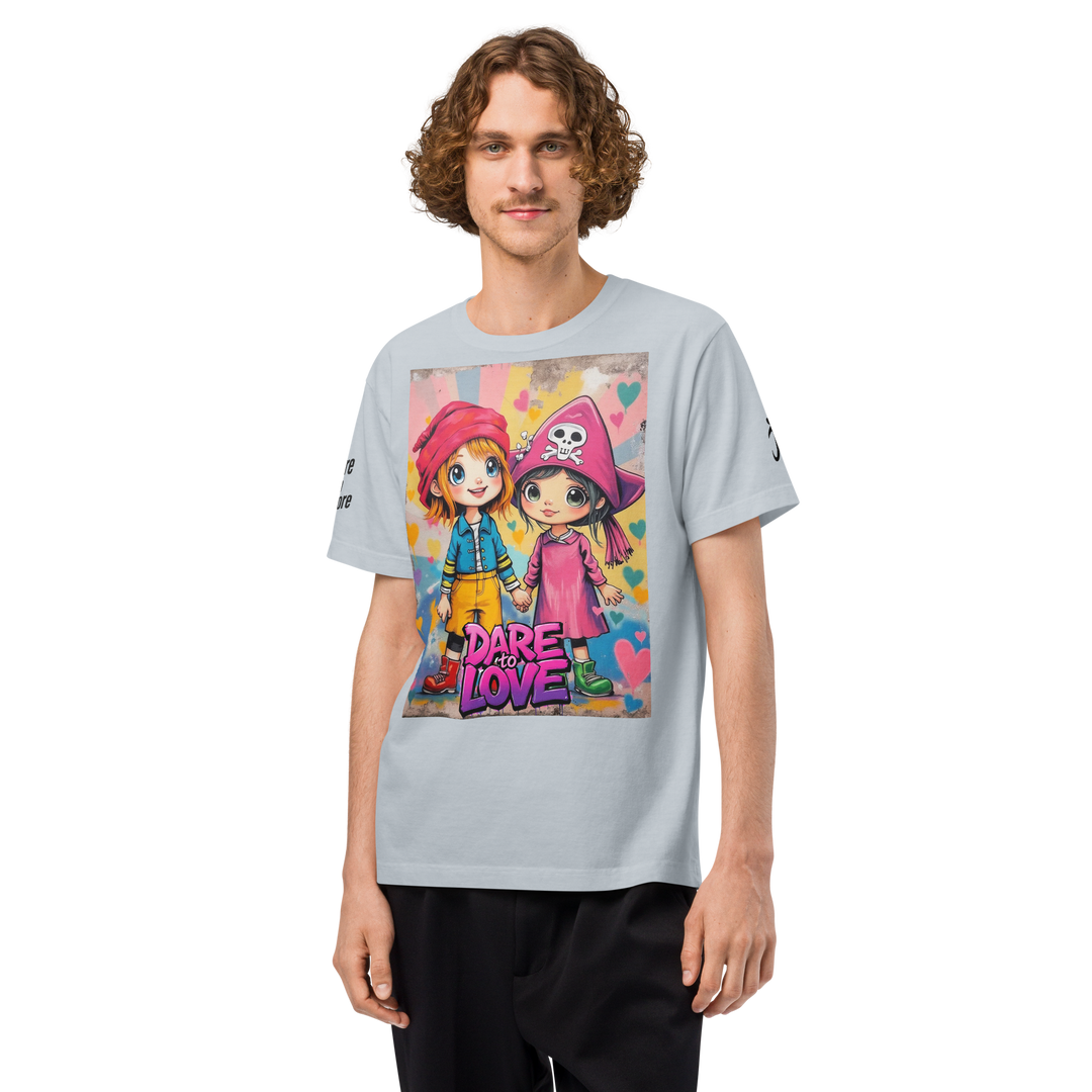 Dare to LOVE 01 – UNISEX Oversized Art T-Shirt