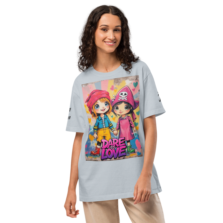 Dare to LOVE 01 – UNISEX Oversized Art T-Shirt