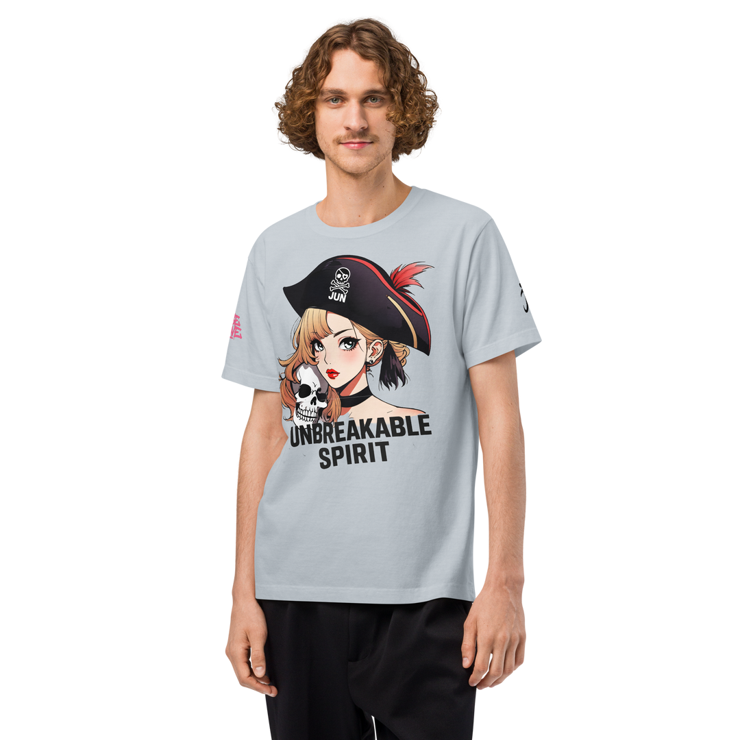 RISE ABOVE 05 – ユニセックス オーバーサイズ 製品染めTシャツ