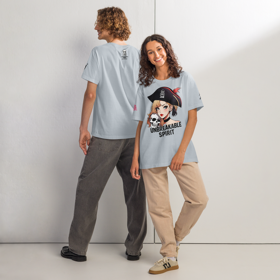 RISE ABOVE 05 – ユニセックス オーバーサイズ 製品染めTシャツ