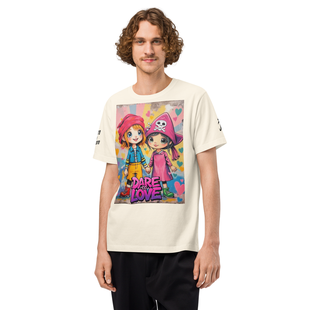 Dare to LOVE 01 – UNISEX Oversized Art T-Shirt