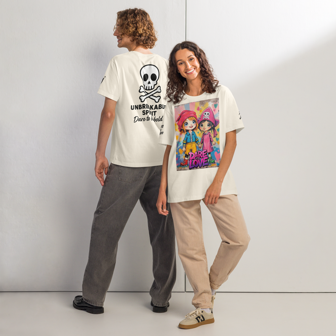 Dare to LOVE 01 – UNISEX Oversized Art T-Shirt