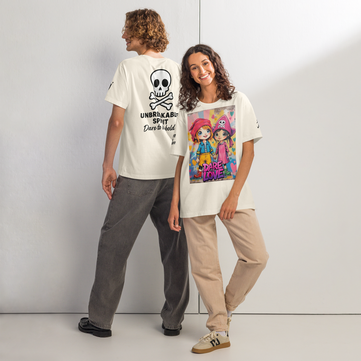 Dare to LOVE 01 – UNISEX Oversized Art T-Shirt