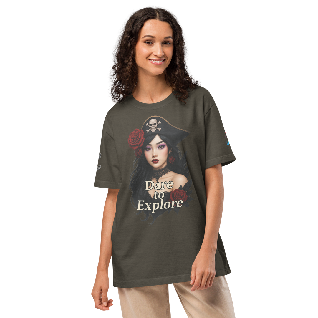 Dare to Explore UNISEX Oversized Art T-Shirt – LUNA VIO Collection