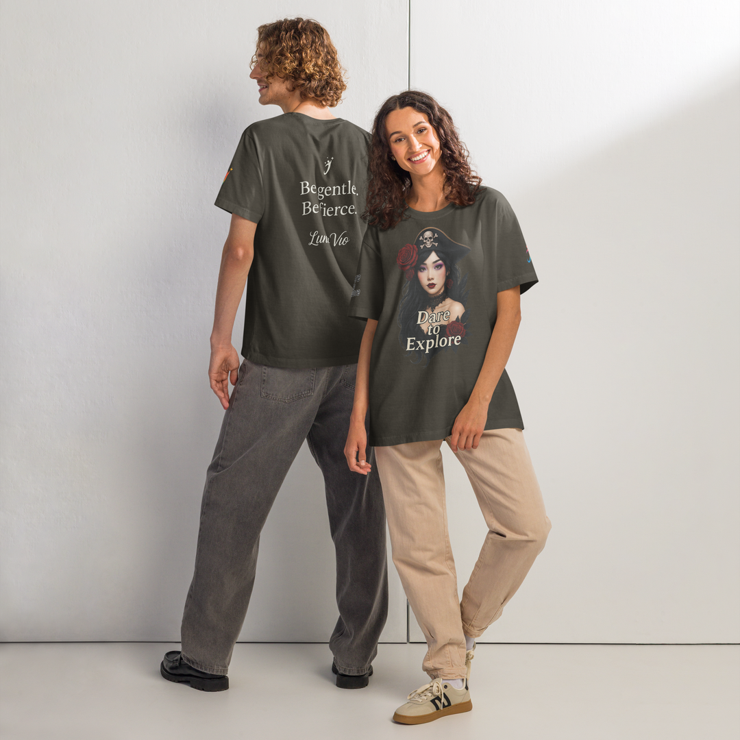 Dare to Explore UNISEX Oversized Art T-Shirt – LUNA VIO Collection