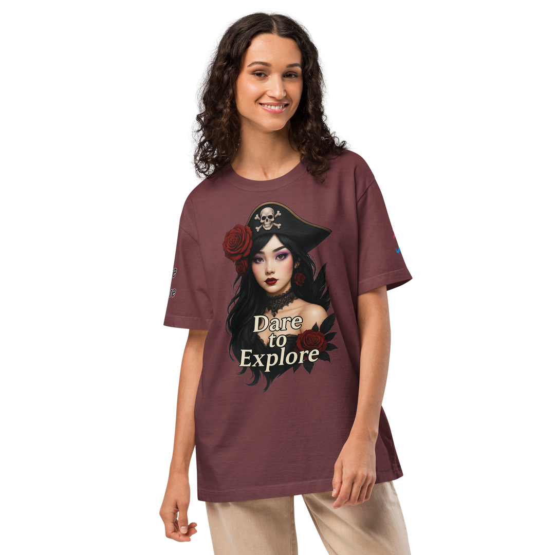 Dare to Explore UNISEX Oversized Art T-Shirt – LUNA VIO Collection