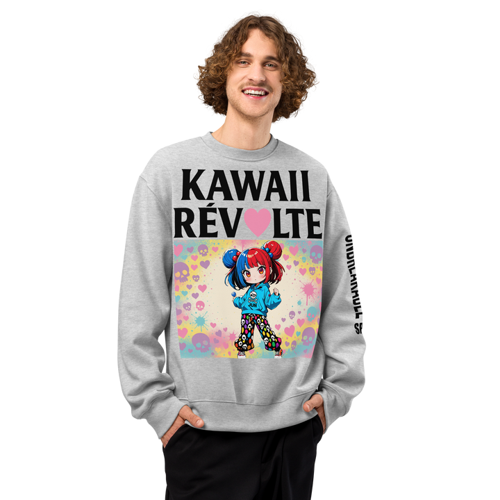 KAWAII RÉVOLTE 02 – UNISEX Oversized Art Sweatshirt