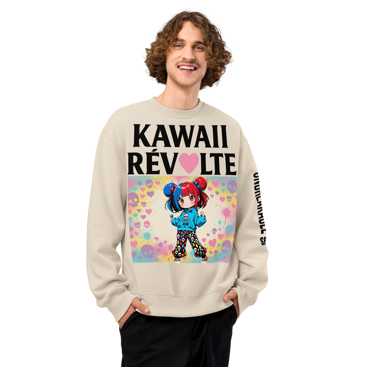 KAWAII RÉVOLTE 02 – UNISEX Oversized Art Sweatshirt