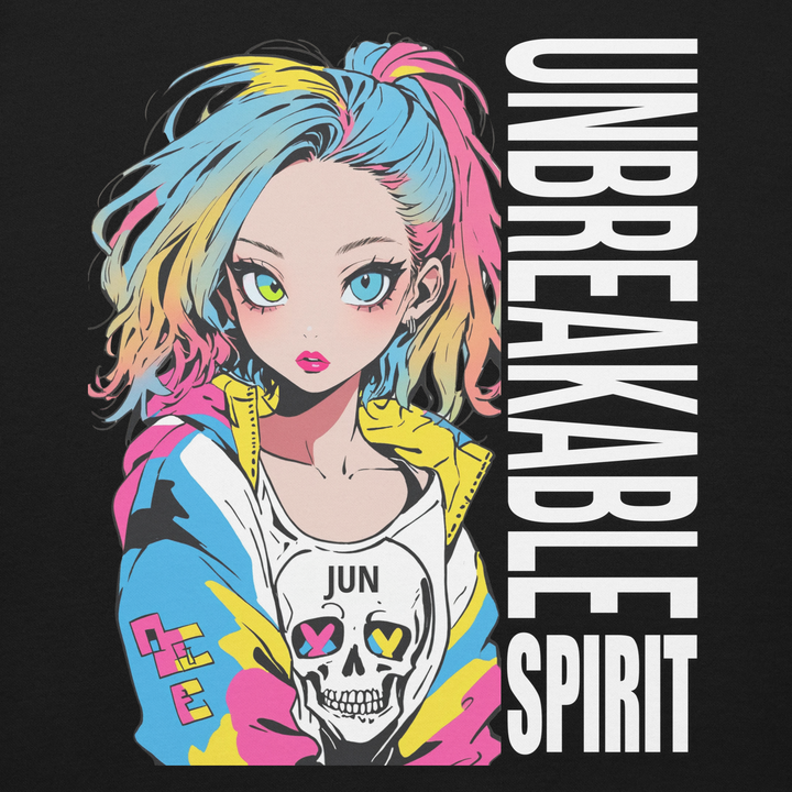 UNBREAKABLE SPIRIT 01｜White Type｜Unisex Premium Crew