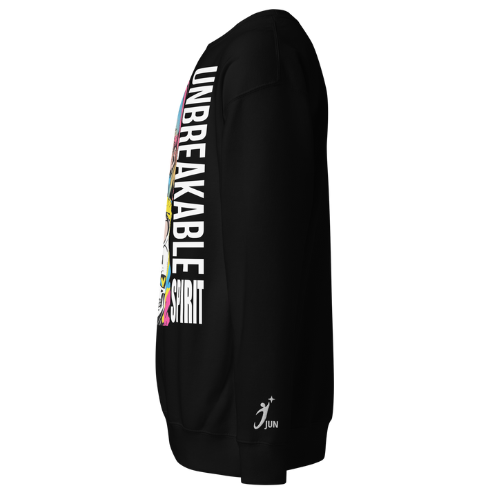UNBREAKABLE SPIRIT 01｜White Type｜Unisex Premium Crew