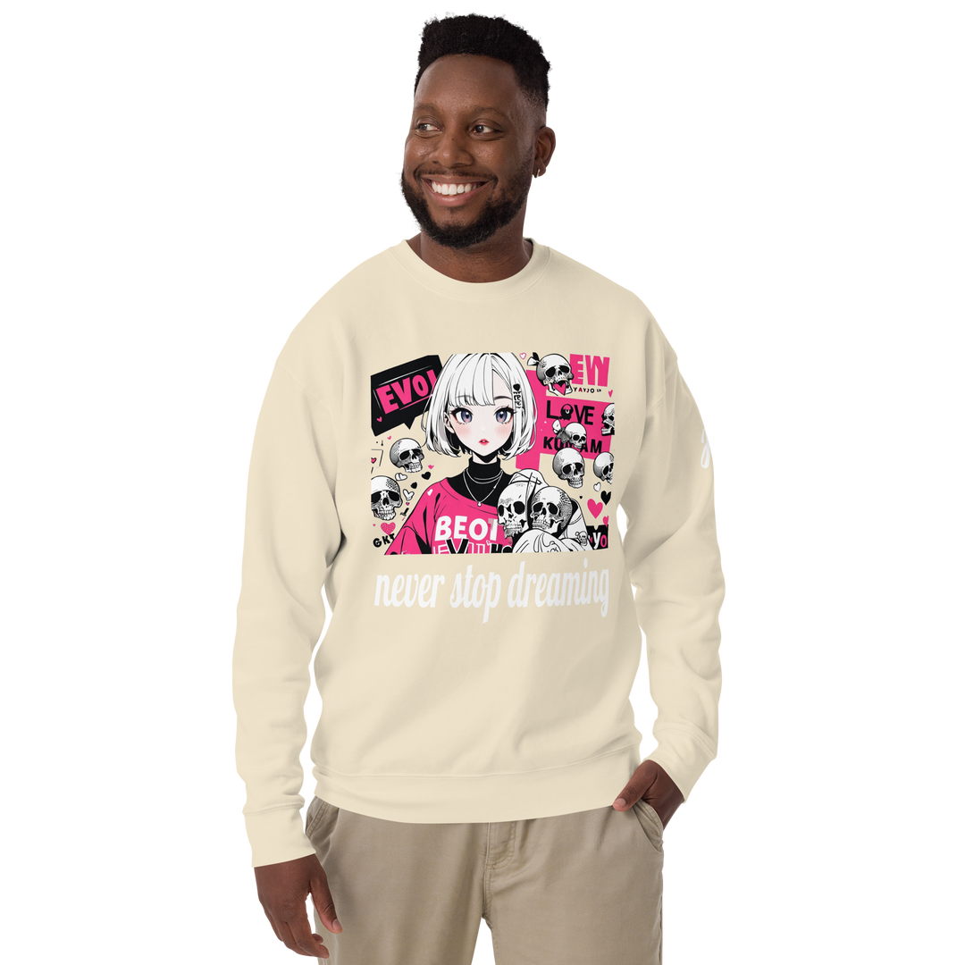 never stop dreaming 01 Unisex Premium Sweatshirt 1