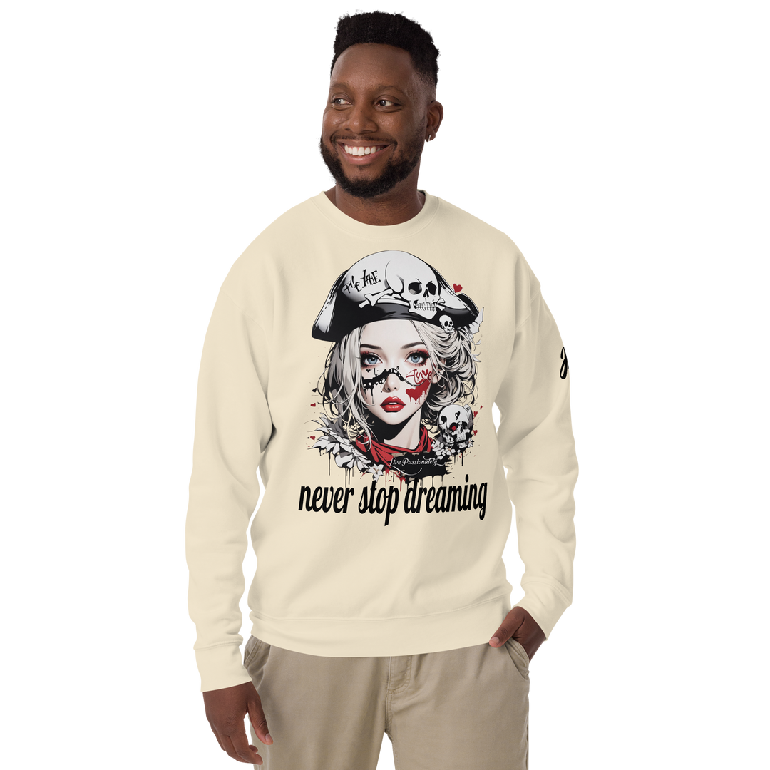 never stop dreaming 03 Unisex Premium Sweatshirt 2