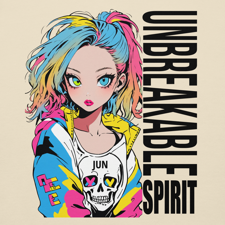 UNBREAKABLE SPIRIT 01｜Black Type｜Unisex Premium Crew