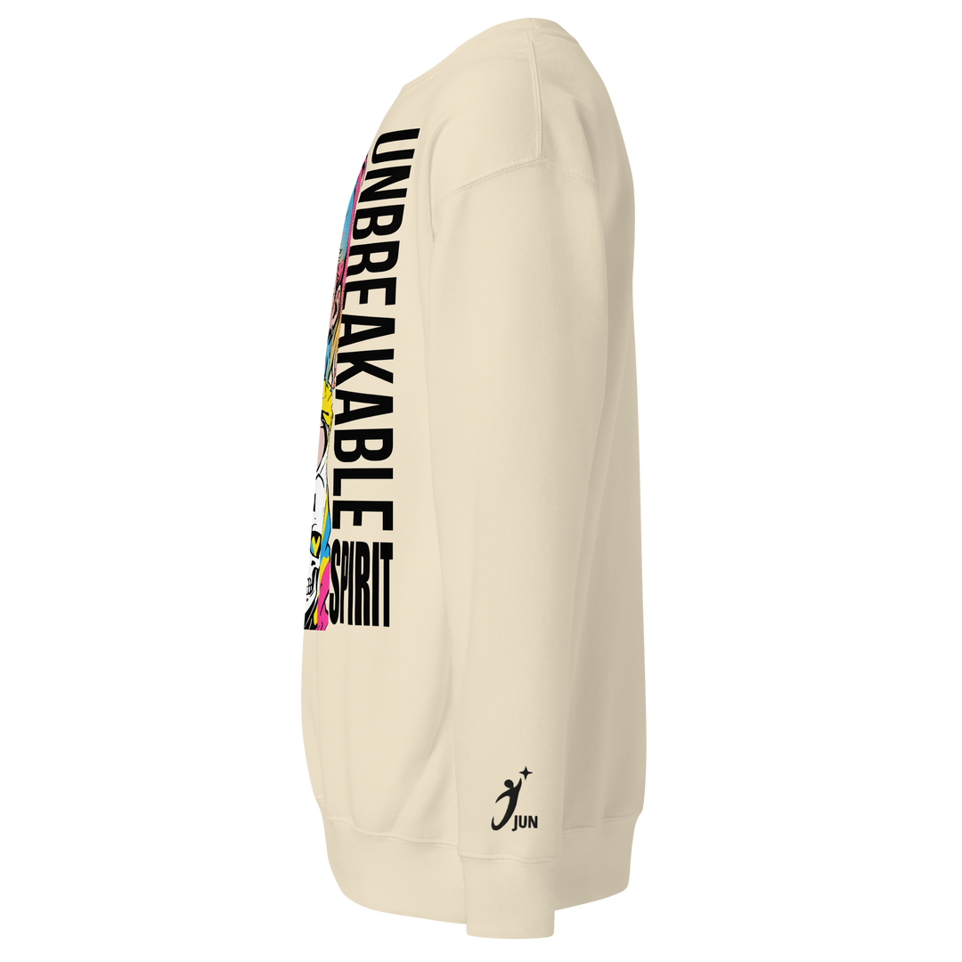 UNBREAKABLE SPIRIT 01｜Black Type｜Unisex Premium Crew