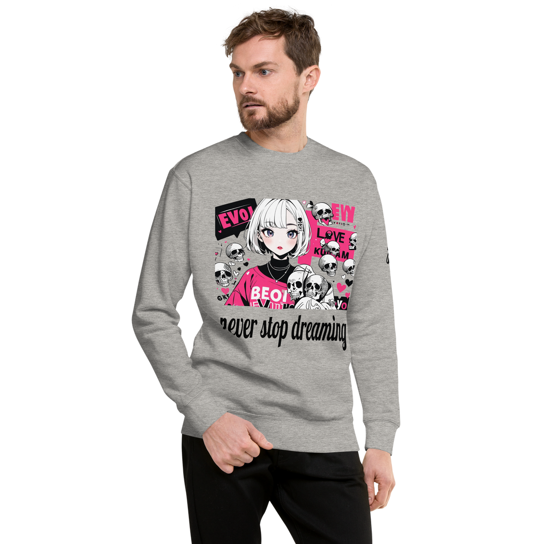 never stop dreaming 01 Unisex Premium Sweatshirt 2