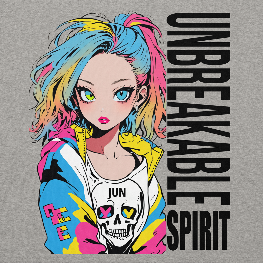 UNBREAKABLE SPIRIT 01｜Black Type｜Unisex Premium Crew