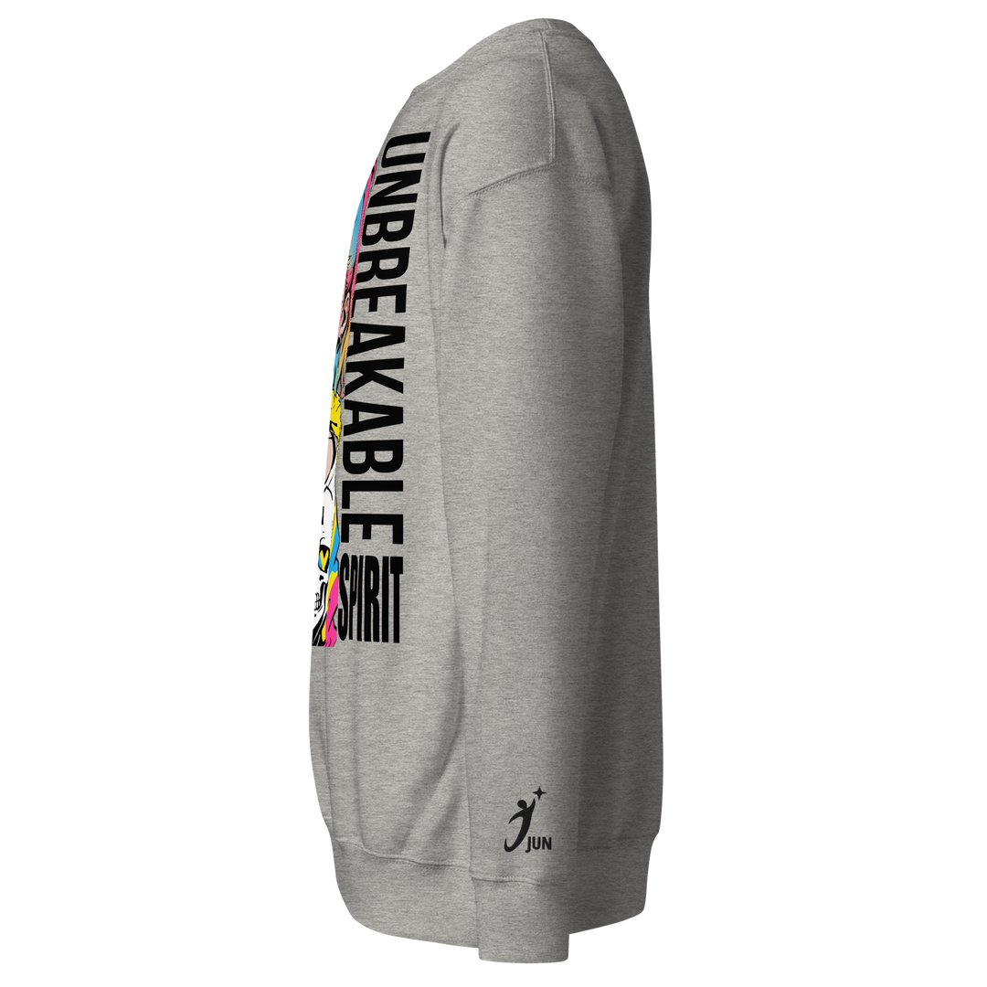 UNBREAKABLE SPIRIT 01｜Black Type｜Unisex Premium Crew