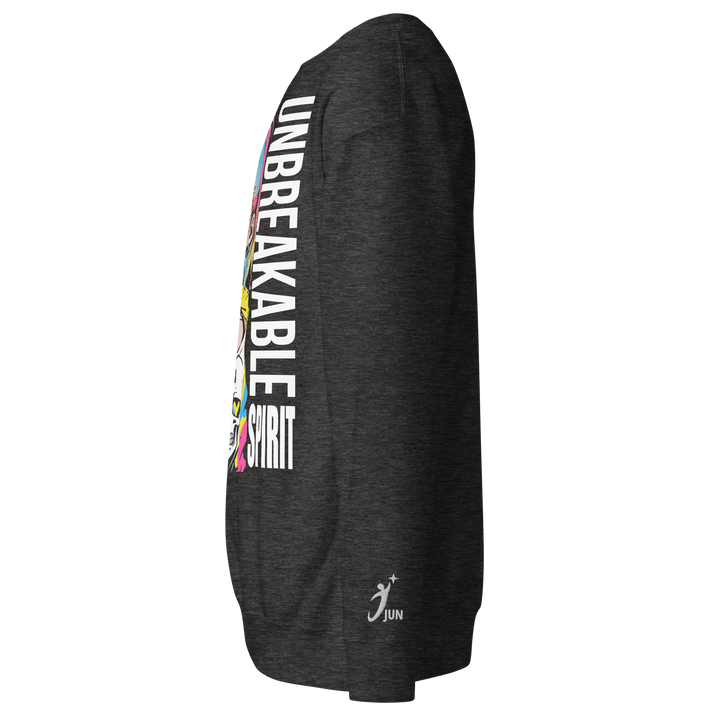 UNBREAKABLE SPIRIT 01｜White Type｜Unisex Premium Crew