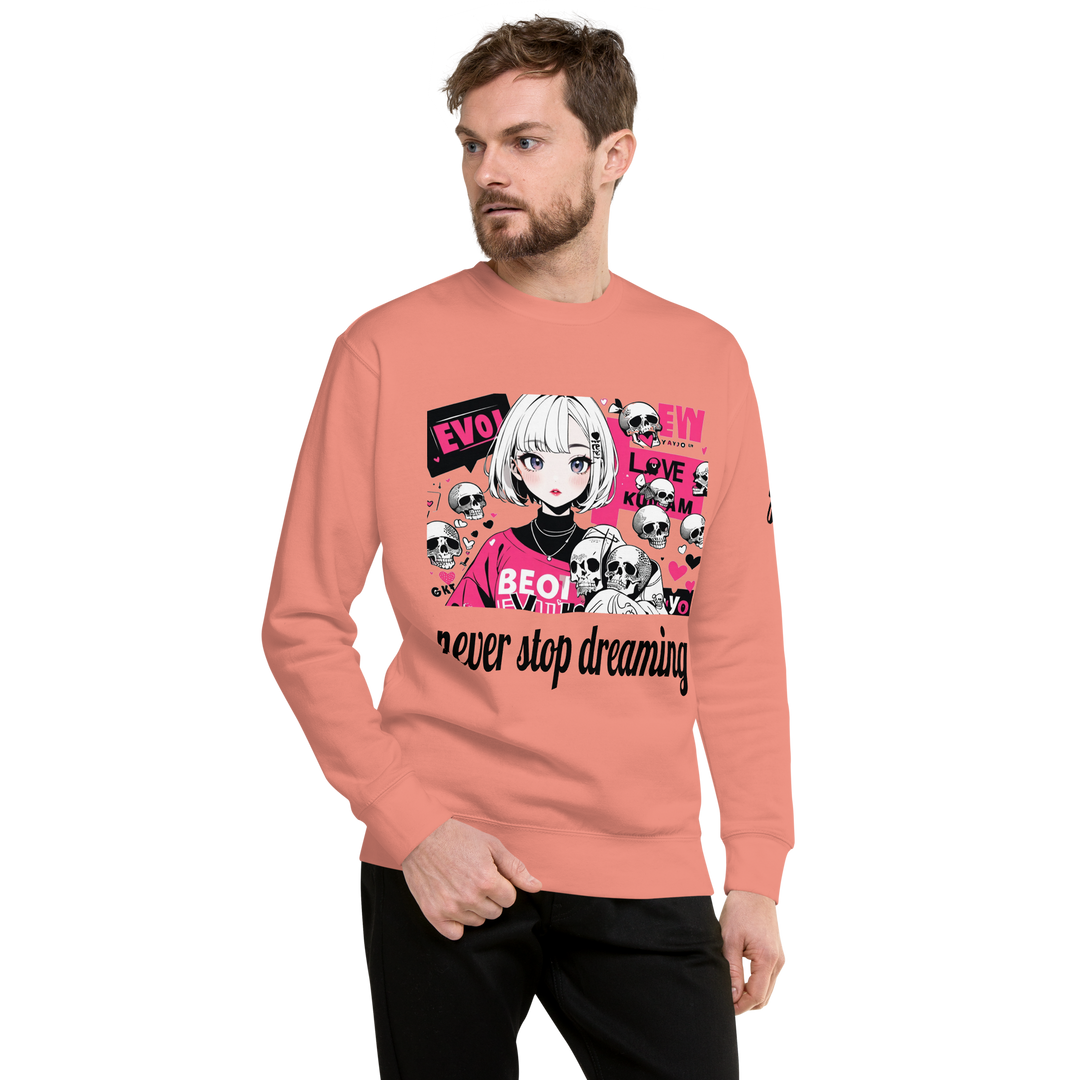 never stop dreaming 01 Unisex Premium Sweatshirt 2