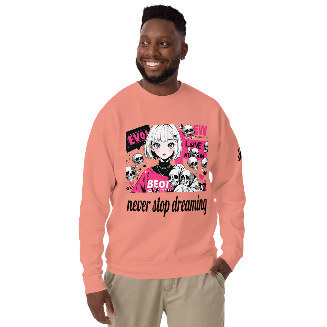 never stop dreaming 01 Unisex Premium Sweatshirt 2