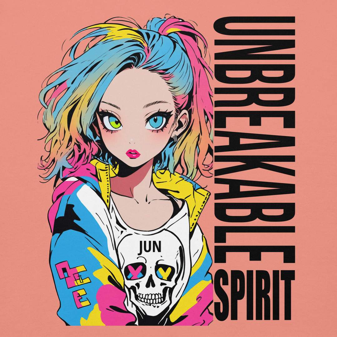 UNBREAKABLE SPIRIT 01｜Black Type｜Unisex Premium Crew