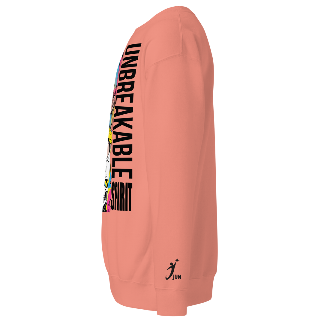 UNBREAKABLE SPIRIT 01｜Black Type｜Unisex Premium Crew