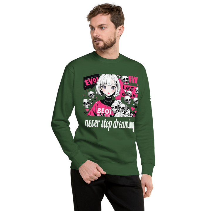 never stop dreaming 01 Unisex Premium Sweatshirt 1