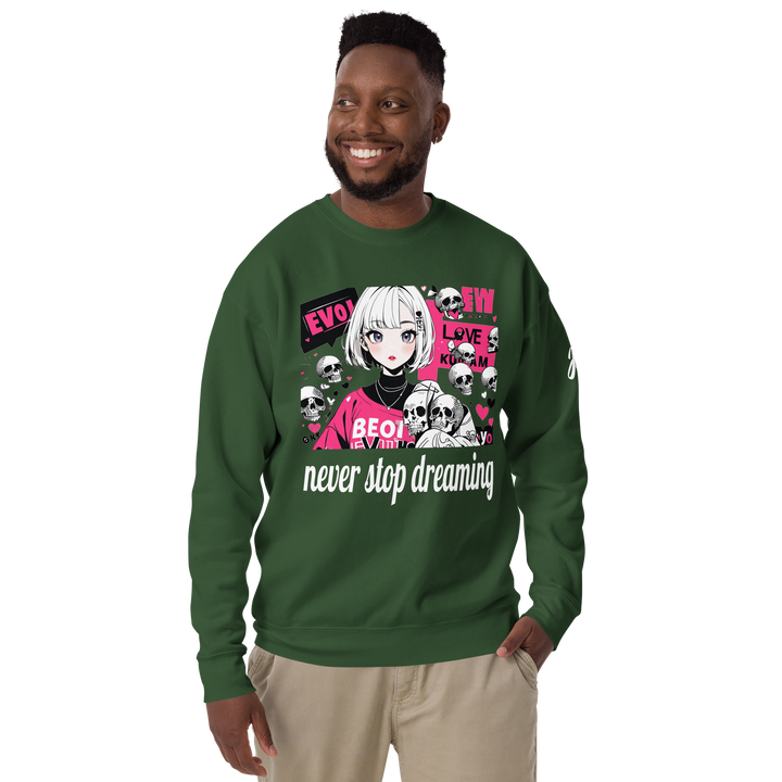 never stop dreaming 01 Unisex Premium Sweatshirt 1