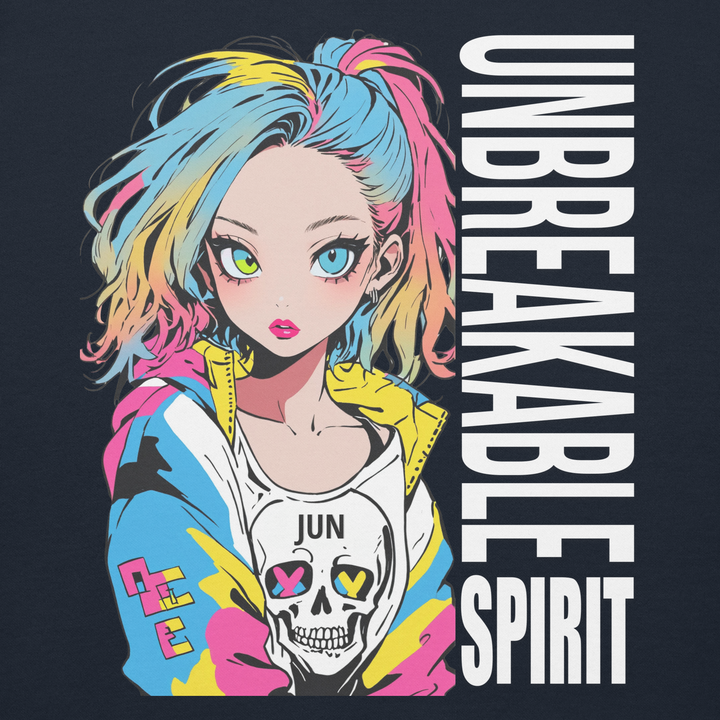 UNBREAKABLE SPIRIT 01｜White Type｜Unisex Premium Crew