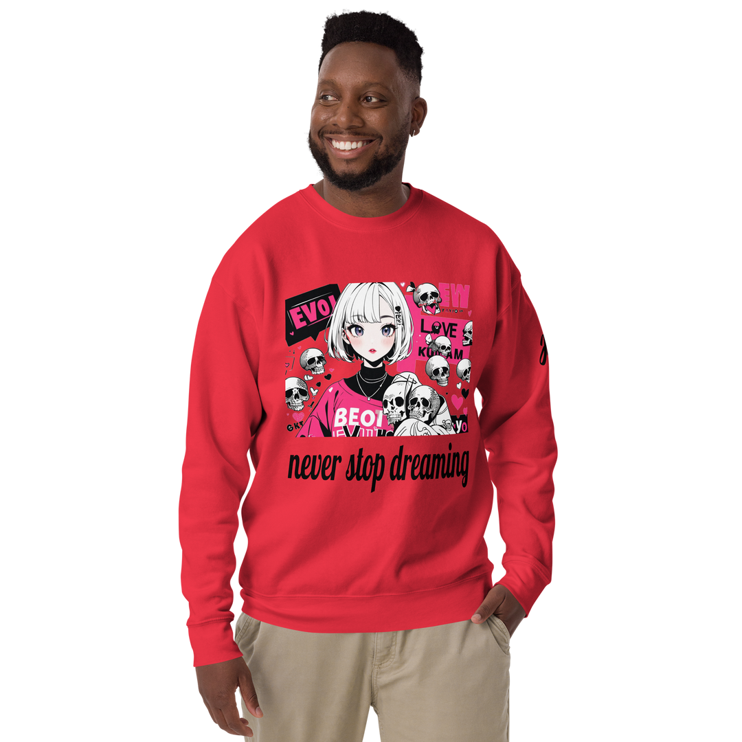 never stop dreaming 01 Unisex Premium Sweatshirt 2