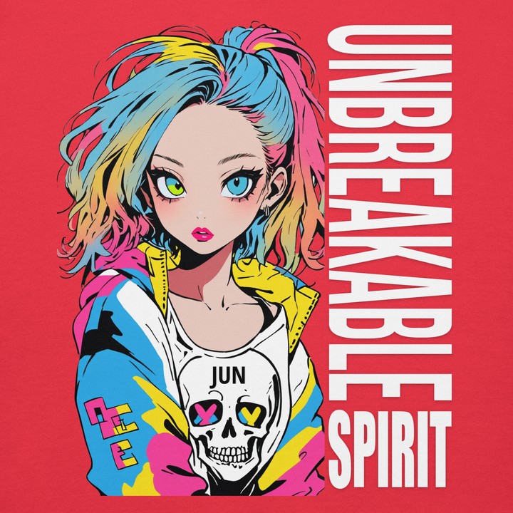 UNBREAKABLE SPIRIT 01｜White Type｜Unisex Premium Crew