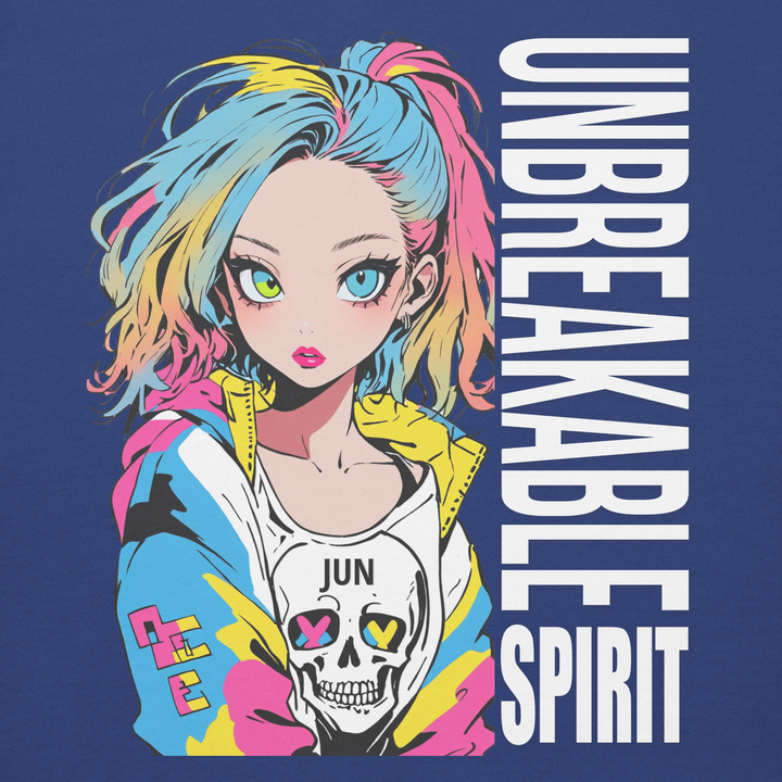 UNBREAKABLE SPIRIT 01｜White Type｜Unisex Premium Crew