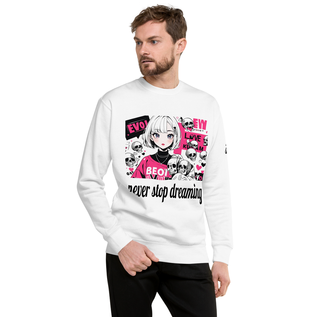 never stop dreaming 01 Unisex Premium Sweatshirt 2