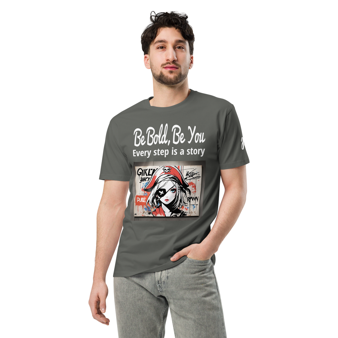 Be Bold Be you 01 Unisex premium t-shirt 03