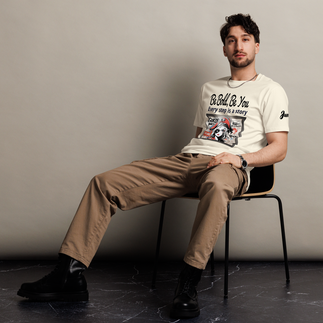 Be Bold Be you 01 Unisex premium t-shirt 02