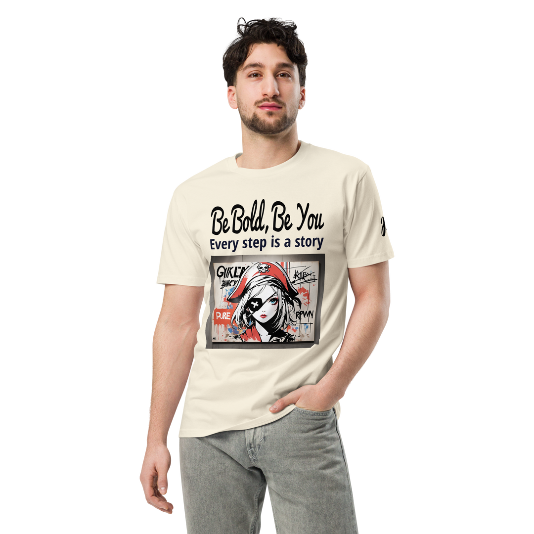 Be Bold Be you 01 Unisex premium t-shirt 02