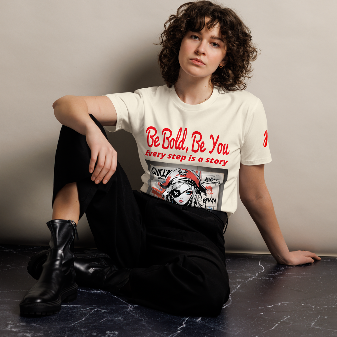 Be Bold Be you 01 Unisex premium t-shirt 04
